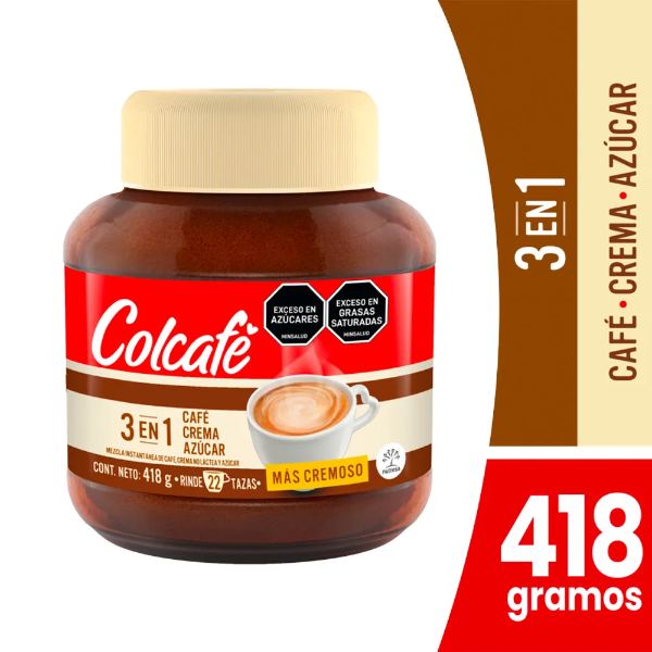 3 EN 1 COLCAFE 418GR PET BARRIGON