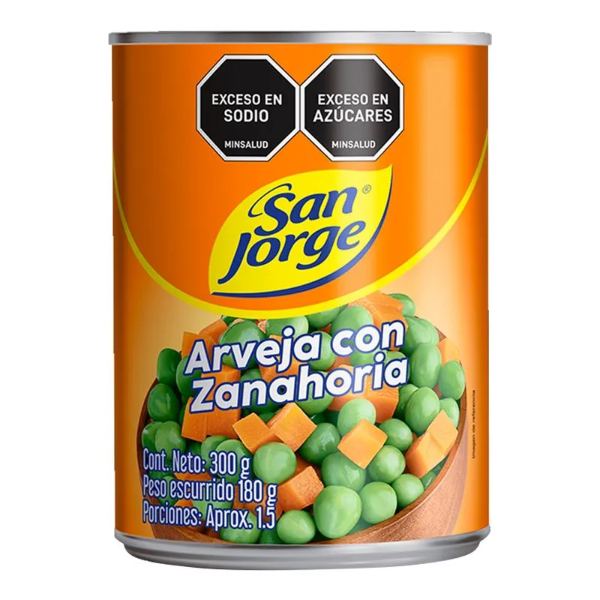 2 ARVEJA CON ZANAHORIAX 300GR